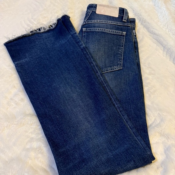 Closed Denim - Closed “A Better Blue” frayed-edge jeans